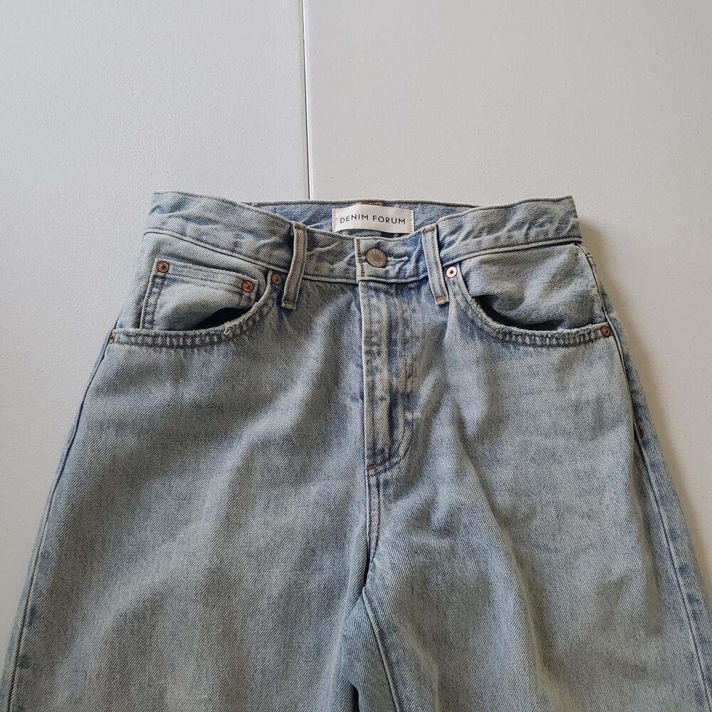 Denim Forum Jeans Womens 25 Light Wash 90s Marlo Hi-Rise Baggy Aritzia Blue - Picture 2 of 14